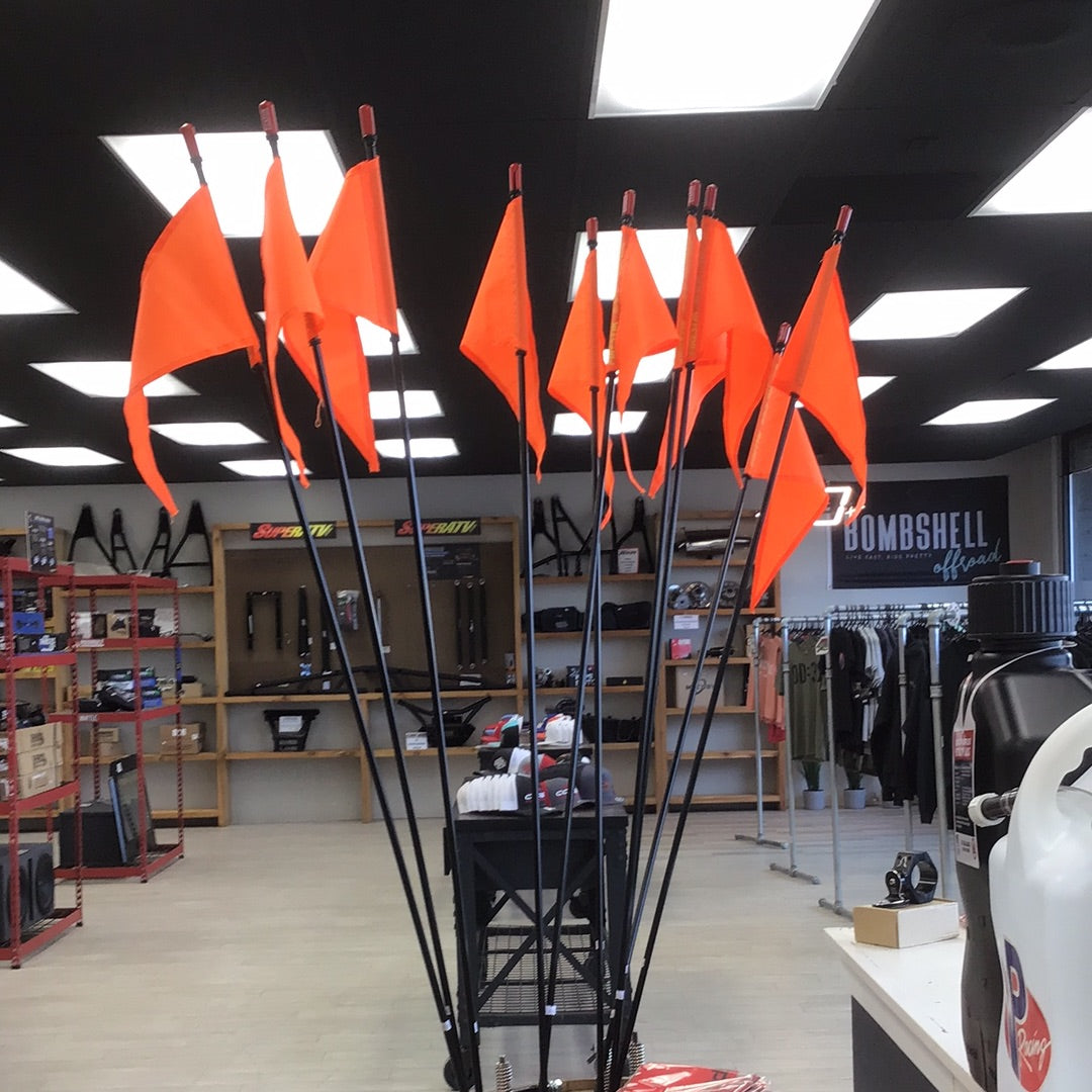 Firestik Flag Poles w/Orange Flag