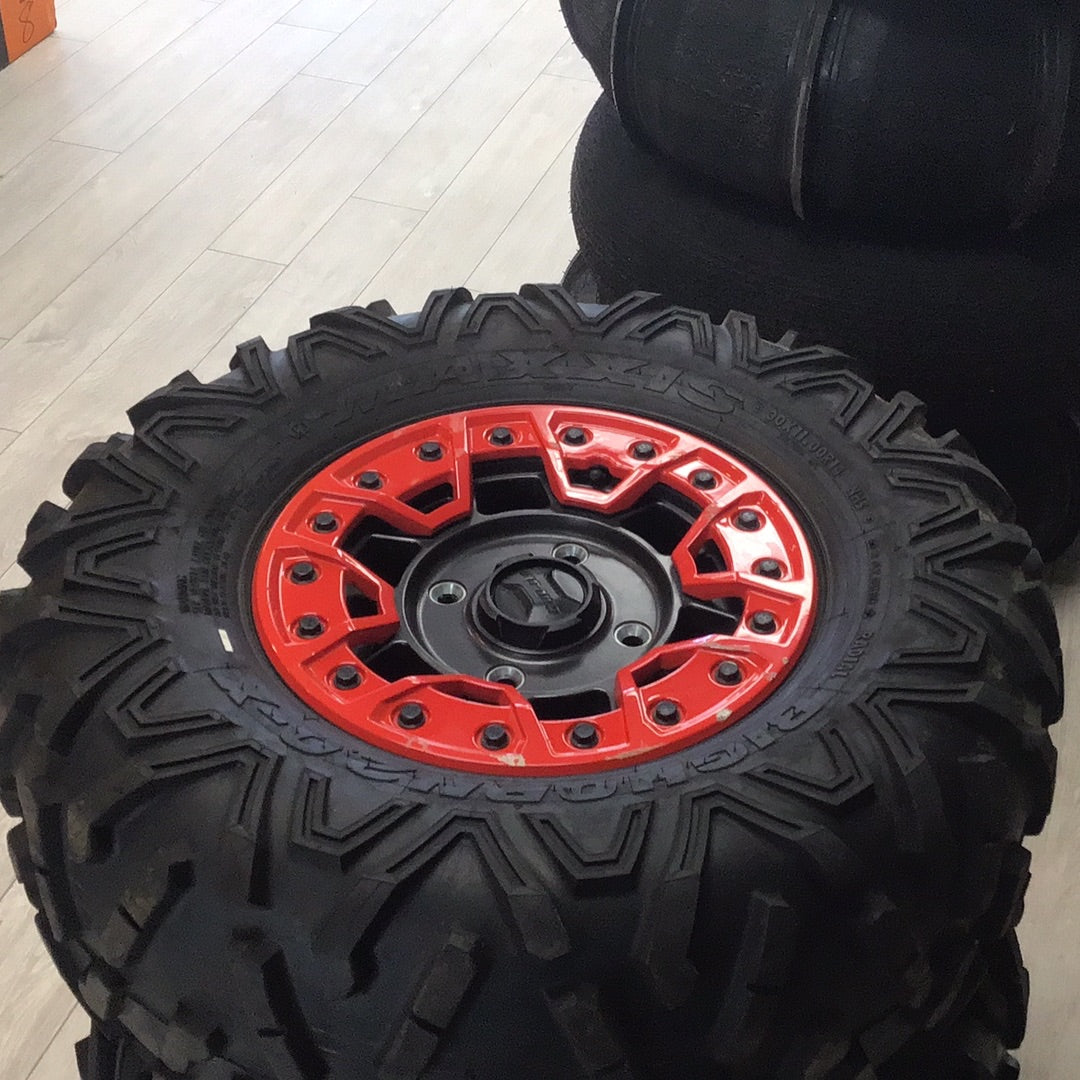 Maxxis Dirt Tires on OEM Can-Am Beadlock Wheels