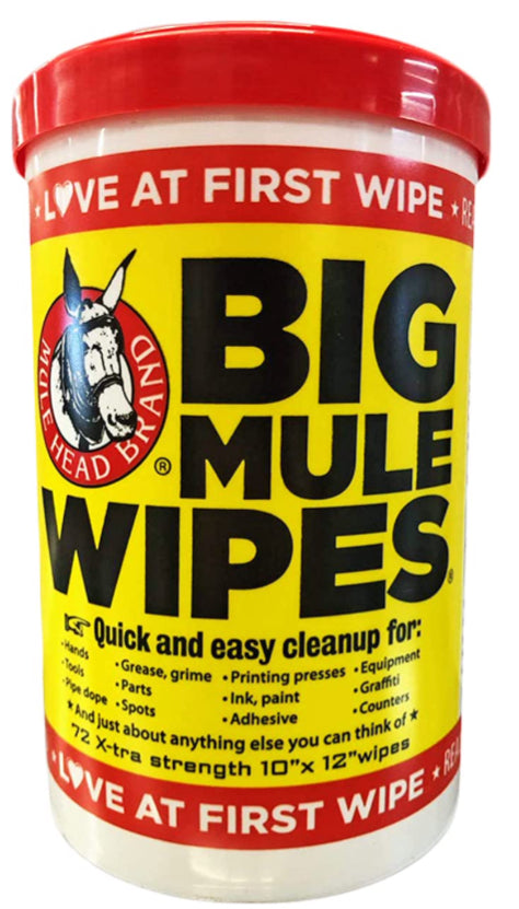 Mule Head Brand Big Mule Wipes